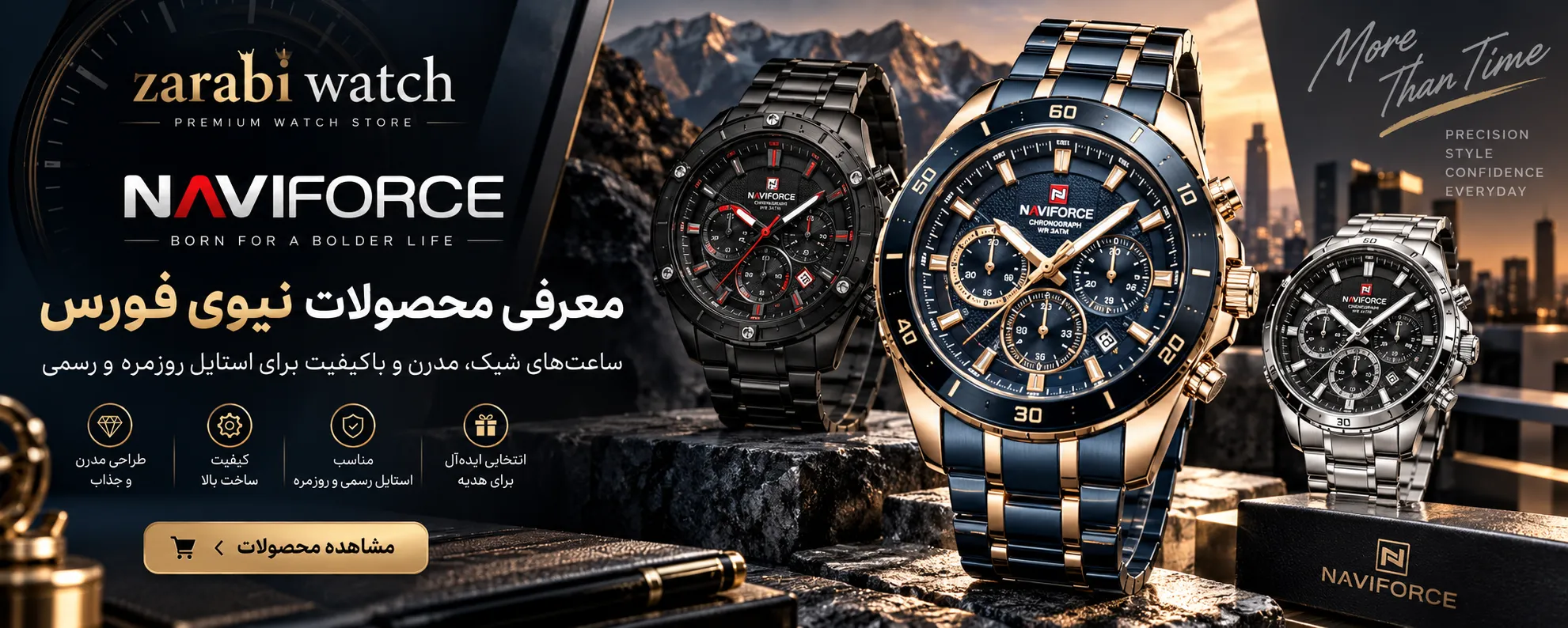 NAVIFORCE Luxury Watch Showcase